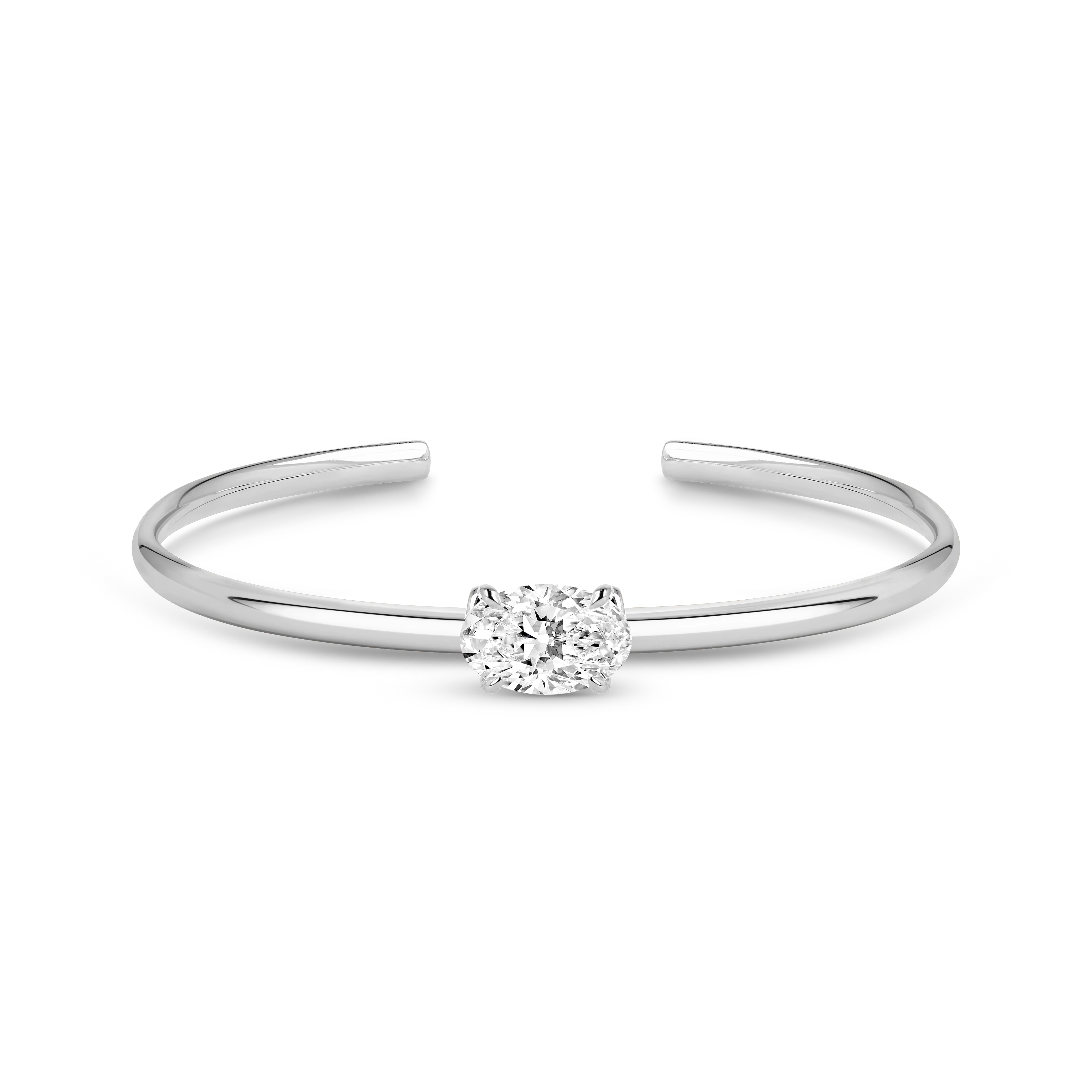 Charlotte Cuff Bangle (Oval) - Image 4